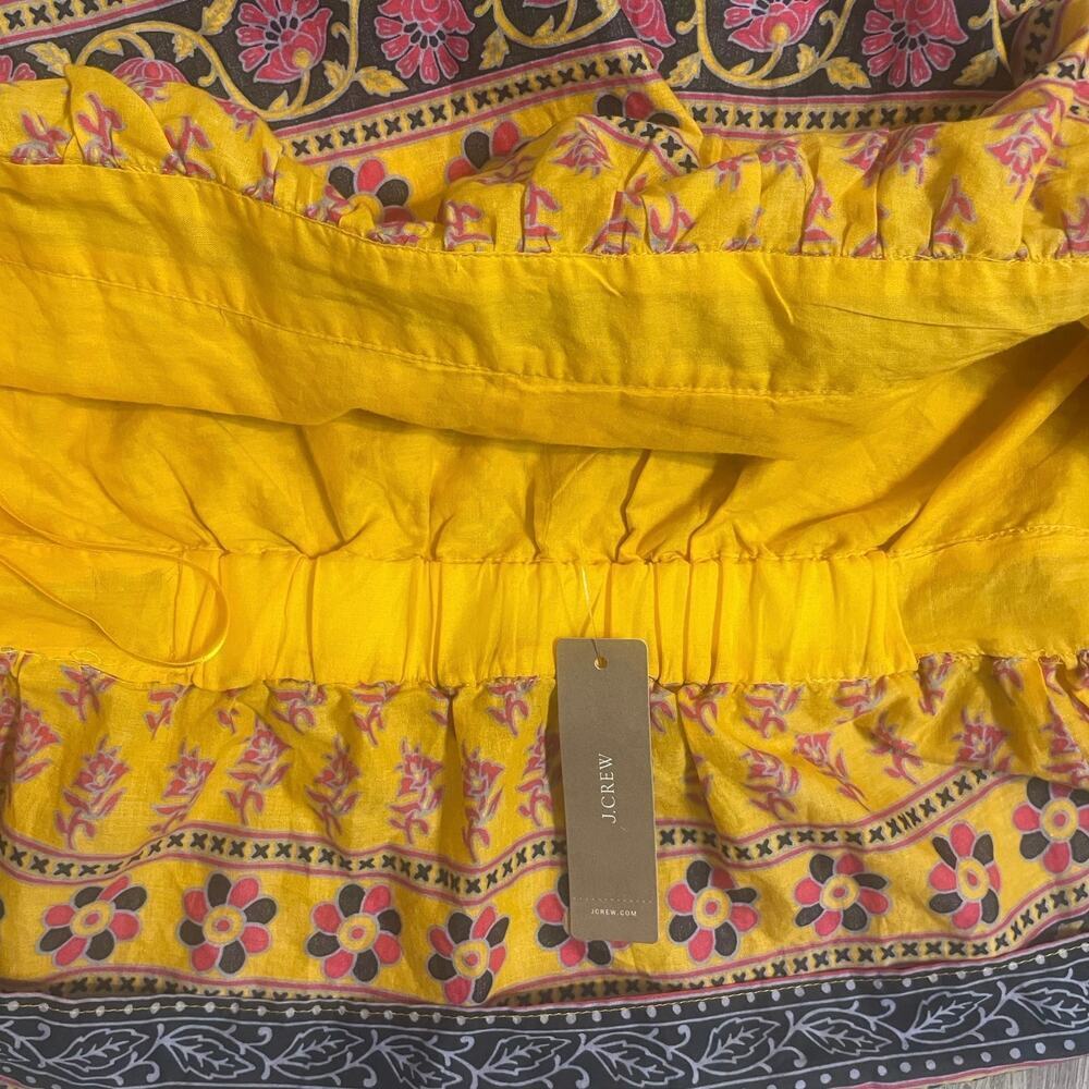 NWT J Crew Halter peplum top in sunny block print size Large - Picture 14 of 15